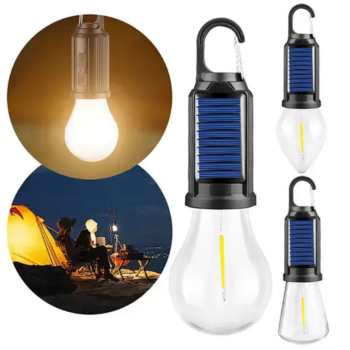 Decorative Hanging Bulb with 3 Modes Tent Lamp for Camping Pac of 2